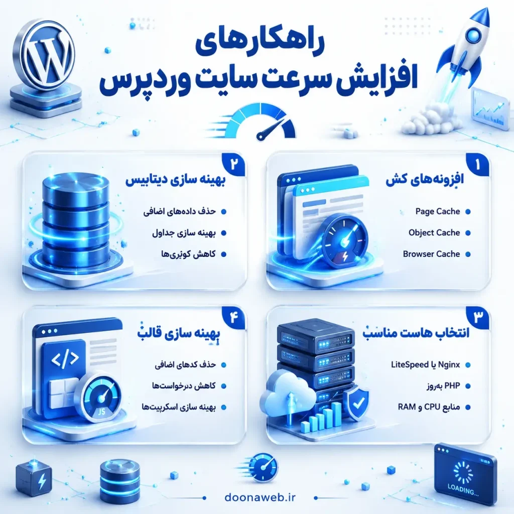 افزایش سرعت سایت وردپرس